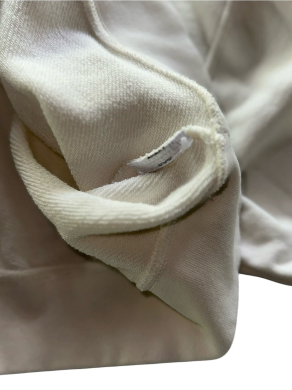 Adidas Originals x Thebe Magugu Cream Cropped Hoodie Embroidered Pullover Sz XL - Picture 11 of 11
